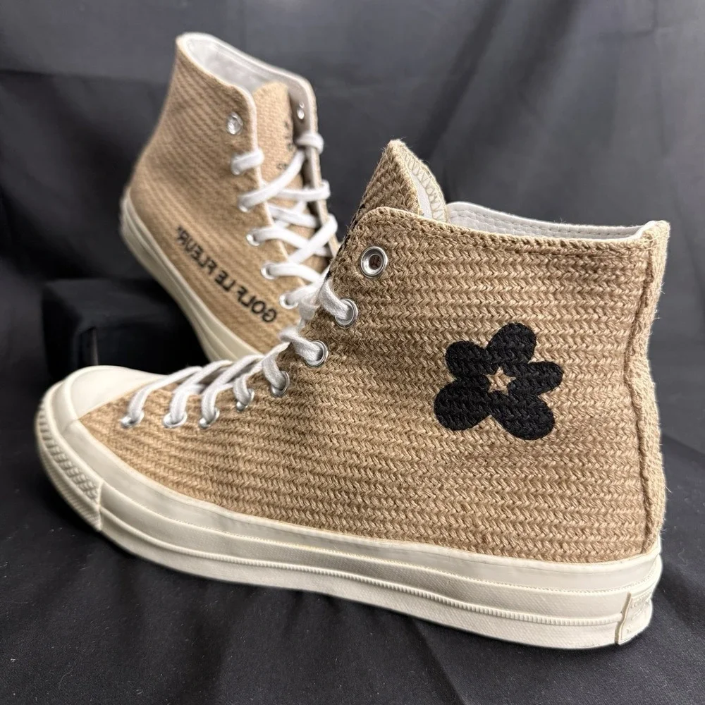 Size 9.5 Converse Chuck 70 High 2018 Golf le Fleur Burlap Mens Tyler The Creator